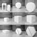 10PCS Waterproof Hard Foam Photography Props for Photoshoot - White - Buy Online on SooperMarket.com