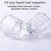Fiezkaa 2pcs Clear Glass Dappen Dish Set for Acrylic Nails - Nail Monomer Liquid Bowl & Powder Holder - Acrylic Jar for Nail Art Manicure - Buy Online on SooperMarket.com