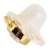 Heart-Shaped Baby Pacifier Nipple with Rhinestones - Safe & Flexible Gold Design for International Shipping - Buy Online on SooperMarket.com