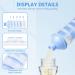 Vicloon Baby Milk Powder Dispenser - 2pcs Portable 5 Layers, 100ml per Layer, Stackable Pots, Blue - Buy Online on SooperMarket.com