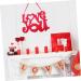ABOOFAN Front Door Signs Door Wall Decoration Sign Valentine's Day Pendant Listing Background Wall Panel - Buy Online on SooperMarket.com