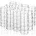 60Pcs Cosmetic Containers HNYYZL 3 Gram Clean Plastic Jar Travel Sample Empty Container for Lotion Eye Shadow Nails Powder Jewelry and Creams Sample Make-up Storage(Transparent 3ML)
