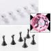Kalolary Nail Art Display Stand Set - Pink Magnetic Holder for Fingernail Tips, Crystal Chessboard Design for DIY Training Practice - Nail Art Holder Stand - Buy Online on SooperMarket.com