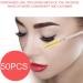 Disposable Eyelash Brushes 50 Pieces Nylon Make-up Brushes Mascara Sticks Eyelashes Eyebrows Disposable Portable Brush (Yellow) - Buy Online on SooperMarket.com