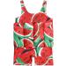 IWEMEK Kids Swimming Float Jacket | One Piece Bathing Suit for Baby Boys Girls | Buoyancy Aid Swimwear Vest | Red Watermelon | 6-12 months - Buy Online on SooperMarket.com