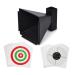 Atflbox 6.7 Inch BB Gun Trap with 20pcs Paper Target Bullet Catcher Shooting Target for Airsoft, Pellet, Rifle Target and Paper