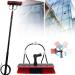 Window Cleaning Kit with Extension Pole Water Fed Pole Brush System Telescopic Window Cleaning Tools 12-39 Feet Extendable pole with 55cm Brush 55cmbrush-24FT/7.2M 35cm Brush Head 8M/27FT