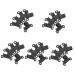 BESPORTBLE 2 Sets Inflator Holder Bike Fixture Mini Clip Black Plastic Blackx5pcs 8x6cmx5pcs