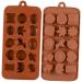3pcs 15 Fudge Molds Non-Stick Mold Cartoon Animal Mold Silicone Mold Fondant Molds Bakeware Silicone Candy Mold Silicone Baking Molds Candy Molds Biscuits Cake Chocolate Candies mediumx3pcs Coffeex3pcs - Buy Online on SooperMarket.com