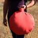 Hugger Mugger Zafu Meditation Cushion - Buckwheat Filled - Handmade in USA - Poppy Color - Buy Online on SooperMarket.com