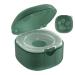 Ghirting pacifier container - pacifier clips box - universal portable stylish pacifier bag cover pacifier container storage for pacifier accessories green