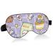 Haskirky Light Blocking Eye Mask Breathable and Adjustable Adult Men and Women Travel on Business Trips Yoga Meditation Light Smooth Comfortable Eye Mask Office Deep Sleep Goodies Cute Sticker Cart