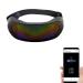 Customizable Bluetooth LED Light Up Glasses for Raves,Festivals, Fun, Parties, Sports, Birthday, Costumes, EDM, Flashing - Display Messages, Animation, Drawings (RGB Full Color)