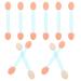 MUSISALY 100pcs Double Ended Eyeshadow Brush Makeup Brush Eyeshadow Stick Latex Sponge Tipped Oval Makeup Tool Cosmetic Tool Dual-side Eye Makeup Applicator Sponge Brush 6.5x1.3cm Blue