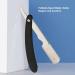 Professional Foldable Stainless Steel Beard Blade Holder | Durable Razor with Straight Edge for Precision Grooming - Buy Online on SooperMarket.com