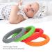 4PC Baby Biting Rings - Silicone Chicken Teething Toys - Red Orange Gray Green - Dishwasher & Fridge Safe - Ideal for Boys & Girls - Buy Online on SooperMarket.com
