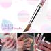 HEVAENS Professional Acrylic Nail Brush | Round Acrylic Nail Art Brush with Liquid Butterfly Glitter Handle | Size 10 Pink - Buy Online on SooperMarket.com