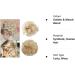 Golden & Bleach Blond Updo Ponytail Hair Extension | Messy Bun Scrunchie Curly Wavy Hairpiece for Women - 35g - Buy Online on SooperMarket.com