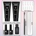 Lofuanna Poly Gel Nail Kit - 2 Colors Starter Kit with Clear Nude Builder Gel - All-in-One Nail Gel Set for Beginners - Buy Online on SooperMarket.com