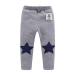 Mud Kingdom Little Boys Fleece Pants Tight Fit Warm Winter 3 Years Stars Gray