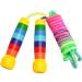 Adjustable 280cm Rainbow Skipping Rope for Kids - Wooden Handle Jump Rope in 7 Colors for Boys & Girls Fitness - Buy Online on SooperMarket.com