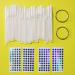 WOIRO 100 Pieces Nail Display with Ring & Number Stickers | Almond Exercise Tips for Nail Color & Art | Sample Tips for Showcasing Nail Designs (1 Pack) - Buy Online on SooperMarket.com
