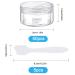 Pinsheng 50-Piece Clear Empty Cosmetic Containers - 5ml Travel Cream Jars with Lids Nail Art Jars & Spatula for Lip Balm & Lotion - Buy Online on SooperMarket.com