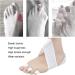 Adjustable Toe Separators for Hallux Valgus & Bunion Correction - Breathable Straightener for Foot Care - Buy Online on SooperMarket.com