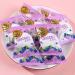 Fruit filled cotton candy fruit sugar peach&orange flavor delicious jam gummies sweet snacks New Year soft candy gift pack desserts casual snacks dim sum (Blueberry flavor 1560g(about 192pcs)) Blueberry flavor 1560g(about 192pcs)