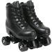 PU Leather High-top Roller Skates with Flash Wheels and Carry Bag - Size US 13 - Buy Online on SooperMarket.com
