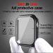 2 Pack Smiling Case with Tempered Glass for Apple Watch Series 9/8/7 45mm - Matte Black - Buy Online on SooperMarket.com