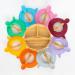 Nohla Bamboo Baby & Toddler Suction Plate Bowl Set with Silicone Spoon - Secure Grip on Smooth Surfaces - Eco-Friendly BPA-Free - Blue - Buy Online on SooperMarket.com