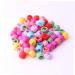 Mini-hair-gripper-women girl Nice candy-color-hair-clip plastic braid hair needles pearl-grain head cover hair jewelry 80 pcs
