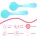 Wllhyf 2-Pack Manual Face Cleaning Brush - Soft Silicone Peeling Pads for Skin Care (Blue) - Gentle Cleanse & Remove Imprints - Buy Online on SooperMarket.com