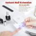 Modelones Nail Tips and Glue Gel Kit - 4 in 1 Nail Glue, Base Gel, Ultra-Portable Lamp, 500 Coffin Nails - Acrylic DIY Nail Art Tools for Gel Extensions - Nude/Clear - Buy Online on SooperMarket.com