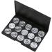 FOYTOKI 3pcs 15 Eyeshadow Palette Travel Makeup Case Empty Cosmetic Case Cosmetic Cases for Traveling Silver - Buy Online on SooperMarket.com