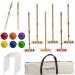 ropoda Six-Player Croquet Set with Wooden Mallets, Colored Balls, Sturdy Carrying Bag for Adults &Kids, Perfect for Lawn,Backyard,Park and More.