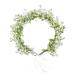 June Bloomy Bridal Flower Crown - Rose Floral Headband for Women - Maternity Photo Prop/Baby Shower - White Leaf Hair Wreath - Buy Online on SooperMarket.com