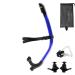 SACBOLA Dry Snorkel Swim Training Practice Freestyle Learn to Swim Advanced for Pool Swimming and Open Water Snorkeling BLUE