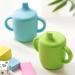 Silikong 8 Oz Silicone No Spill Sippy Cups for Toddlers and Babies - 2 Pack (Green/Blue) | Dishwasher & Microwave Safe - Buy Online on SooperMarket.com