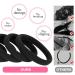 Xcozu 100 Black Hair Ties - Elastic Hair Bobbles for Women Girls & Children - Strong Stretch Bands for Thick Hair (40x8mm) - 1 Pack - Buy Online on SooperMarket.com