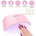 Complete Wakaniya Poly Nail Gel Kit with UV Lamp - 10 Colors for DIY French Ombre Nails - Buy Online on SooperMarket.com
