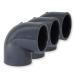 Paradies Pool GmbH PVC fitting angle 90 50mm with adhesive sleeves quality from Europe quantity: 3 pieces
