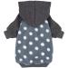 Fitwarm Polka Dot Pet Hoodie Sweatshirt - Fleece Dog/Cat Jacket (Medium, Grey) - Buy Online on SooperMarket.com