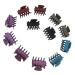 Fityle 12 piece resin mini hair clip set hair clip hair gripper hair claws hair clip hair claw clip hair accessories black1