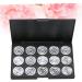 PLAFOPE 15 Empty Eyeshadow Palette Estuche De Maquillaje Empty Makeup Empty Eyeshadow Case Eye Shadow Silver - Buy Online on SooperMarket.com