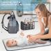 Lekebaby Diaper Backpack - Multifunctional Gray Baby Diaper Bag with Organizer & Changing Pad - Large Capacity Travel Bag for Parents - Buy Online on SooperMarket.com