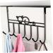 ABOOFAN 7 Door Hook Coat Hangers Hat Hangers Rustic Decor Over Door Organizer Hanging Office Storage Rack - Buy Online on SooperMarket.com