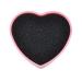 1pc Color Removal Sponge Makeup Brush Cleaning Box Heart Shape Eye Shadow Makeup Brush Cleaning Mat Pad Scrubber for Dry and Wet Cleaning Pink