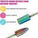 BELICOO Nail Drill Bits Sets 10pcs Professional Electric Nail Files Drill 3/32 Inches Tungsten Steel Diamanten Cuticle Nail Drill Tool Home Nail Salon - Rainbow) Rainbow-professional - Buy Online on SooperMarket.com